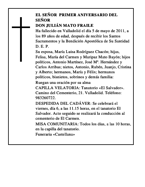 Don Julián Mato Fraile