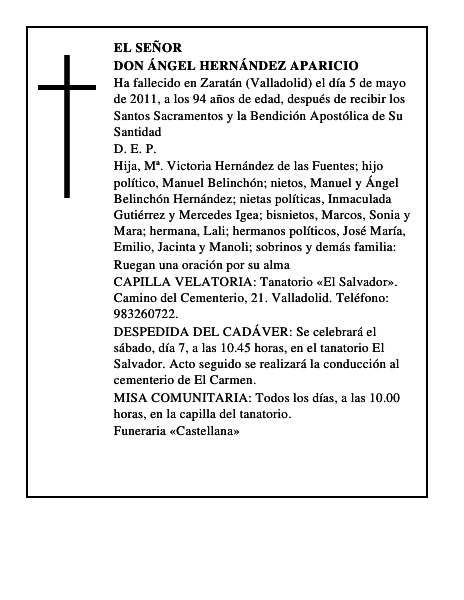 Don Ángel Hernández Aparicio