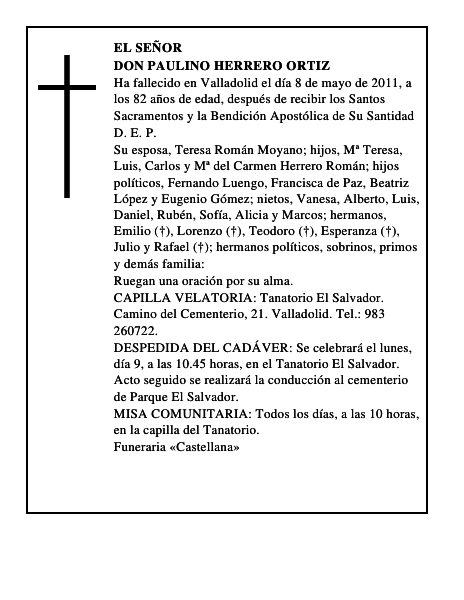 Don Paulino Herrero Ortiz