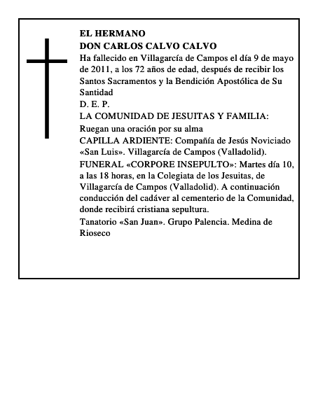Don Carlos Calvo Calvo