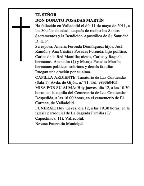 Don Donato Posadas Martín