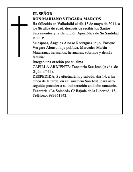 Don Mariano Vergara Marcos