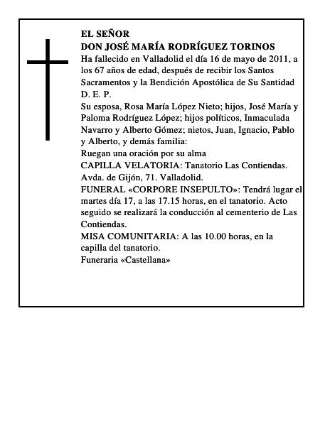 Don José María Rodríguez Torinos