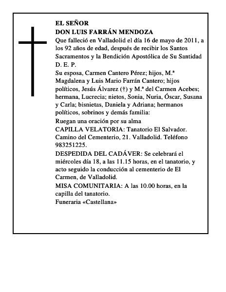 Don Luis Farrán Mendoza