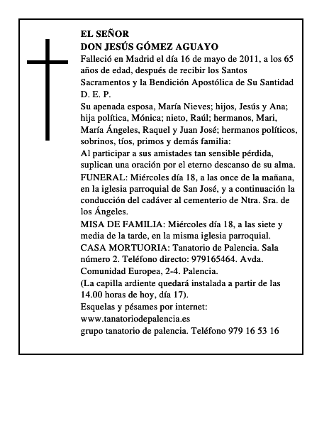 Don Jesús Gómez Aguayo