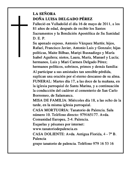 Doña Luisa Delgado Pérez