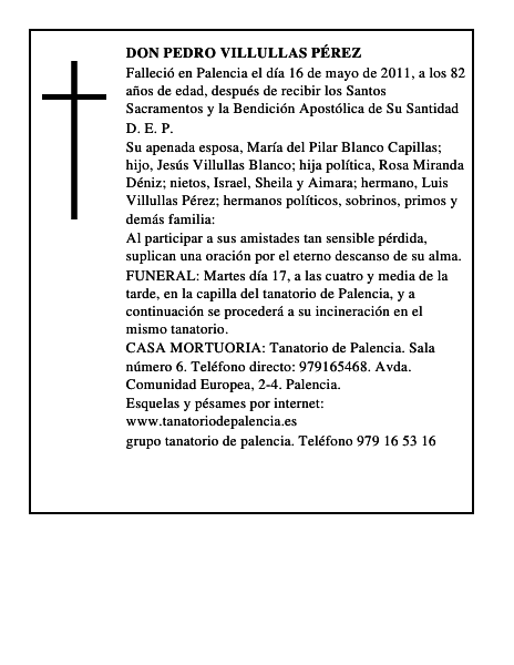 Don Pedro Villullas Pérez