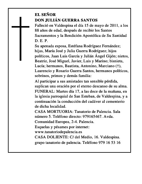 Don Julián Guerra Santos