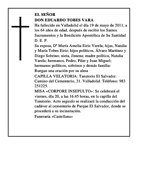 Don Eduardo Tobes Vara
