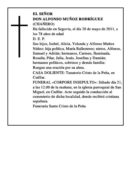 Don Alfonso Muñoz Rodríguez