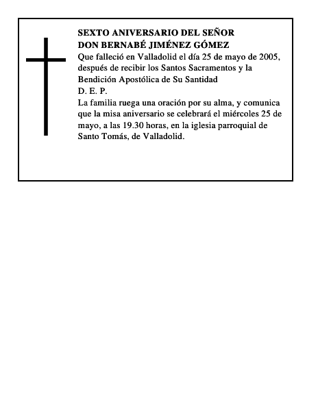 Don Bernabé Jiménez Gómez