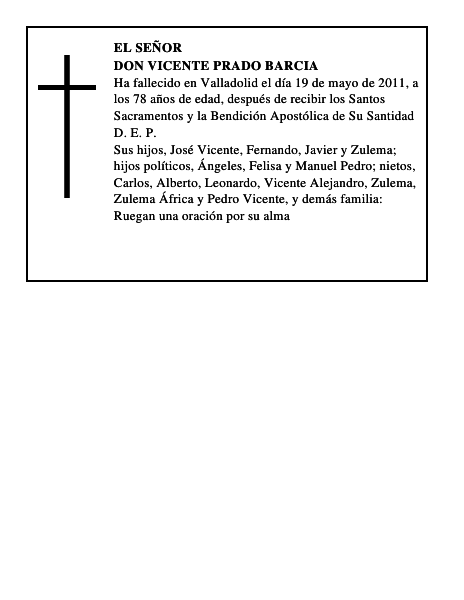 Don Vicente Prado Barcia