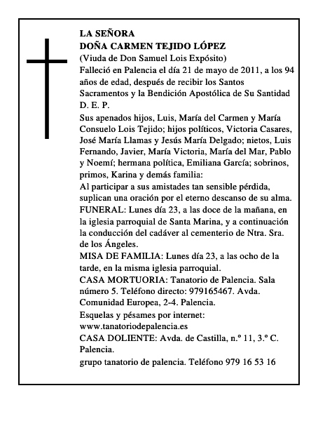 Doña Carmen Tejido López