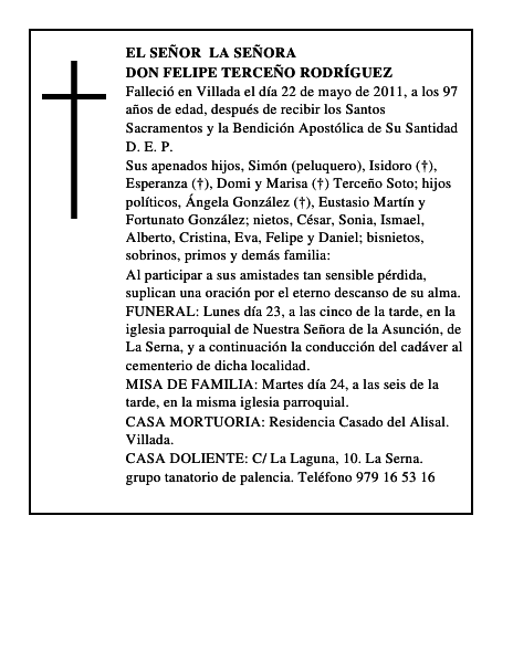 Don Felipe Terceño Rodríguez