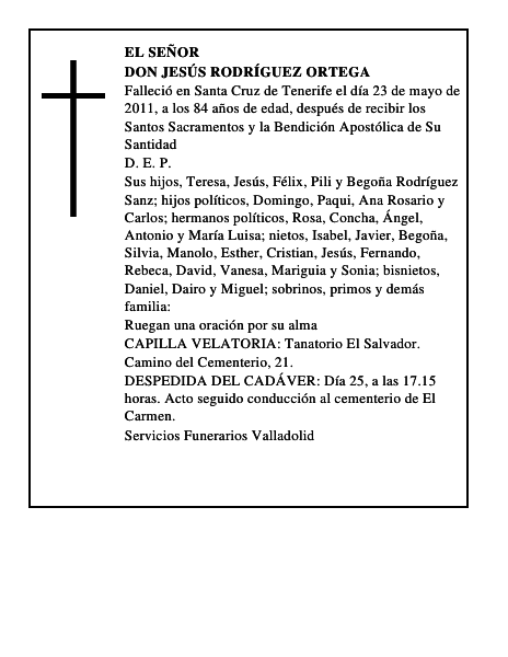 Don Jesús Rodríguez Ortega