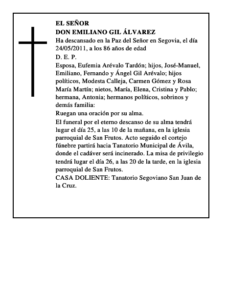 Don Emiliano Gil Álvarez