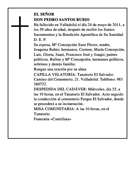 Don Pedro Santos Rubio