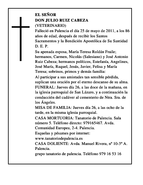 Don Julio Ruiz Cabeza