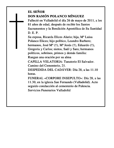 Don Ramón Polanco Mínguez