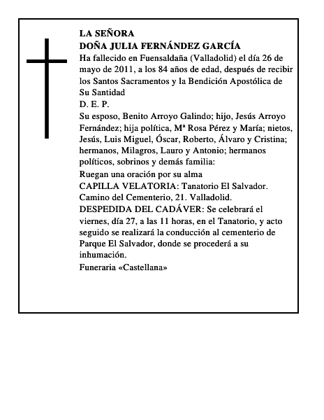Doña Julia Fernández García