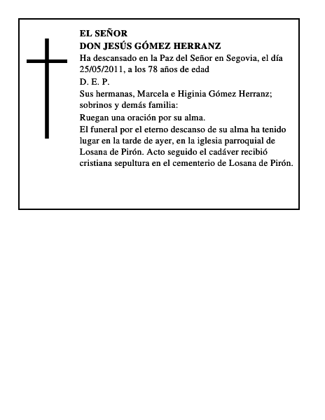 Don Jesús Gómez Herranz