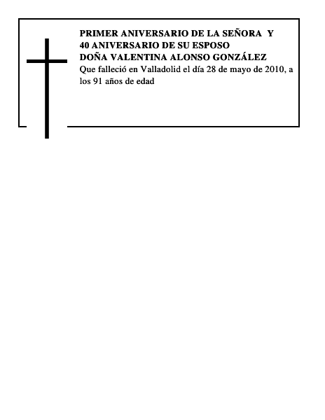 Doña Valentina Alonso González