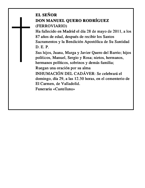 Don Manuel Quero Rodríguez