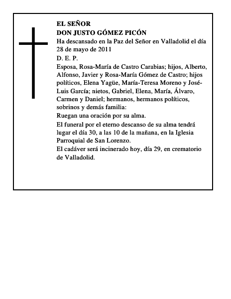 Don Justo Gómez Picón
