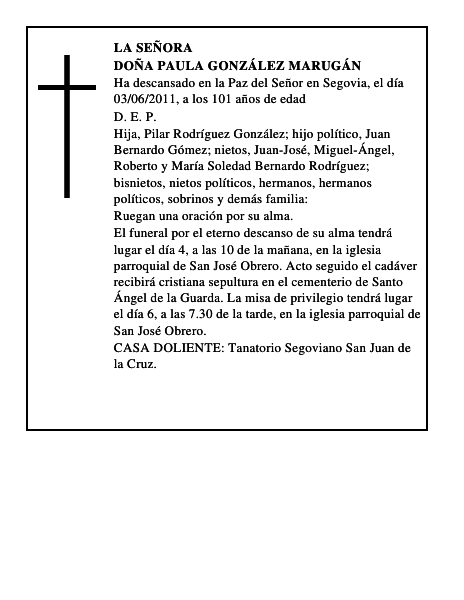 Doña Paula González Marugán