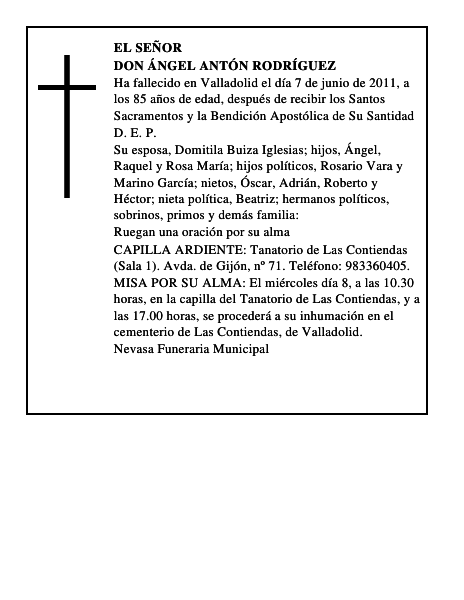 Don Ángel Antón Rodríguez