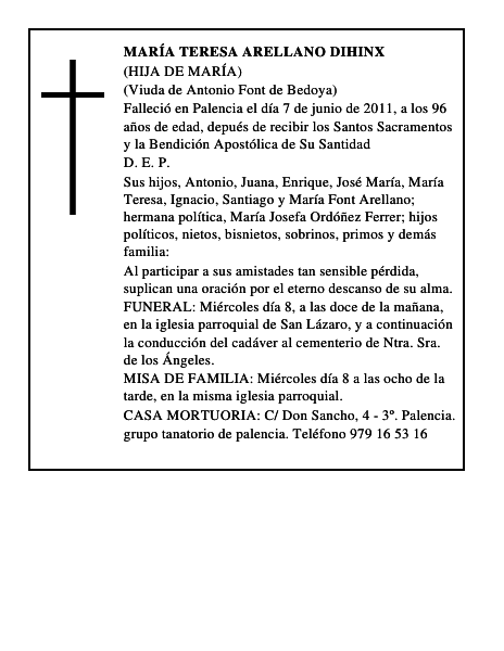 María Teresa Arellano Dihinx