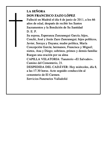 Don Francisco Zazo López