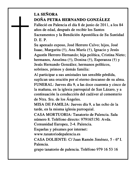 Doña Petra Hernando González