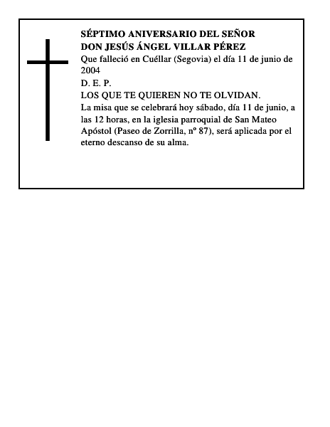Don Jesús Ángel Villar Pérez