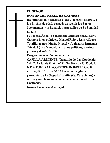 Don Ángel Pérez Hernández