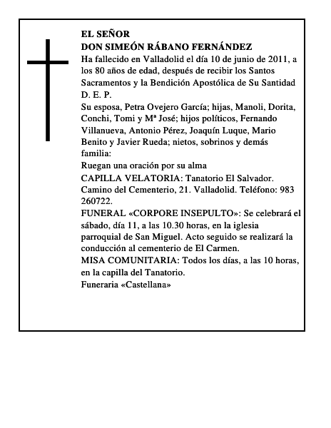 Don Simeón Rábano Fernández