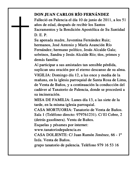 Don Juan Carlos Río Fernández