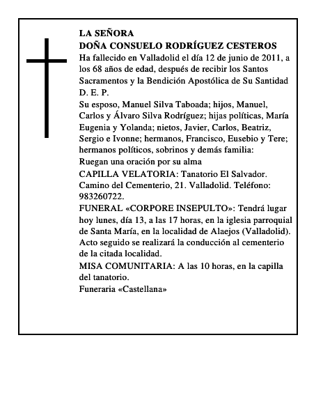 Doña Consuelo Rodríguez Cesteros