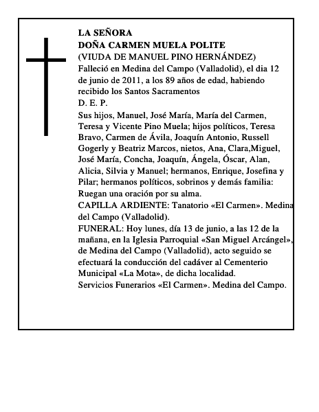 Doña Carmen Muela Polite