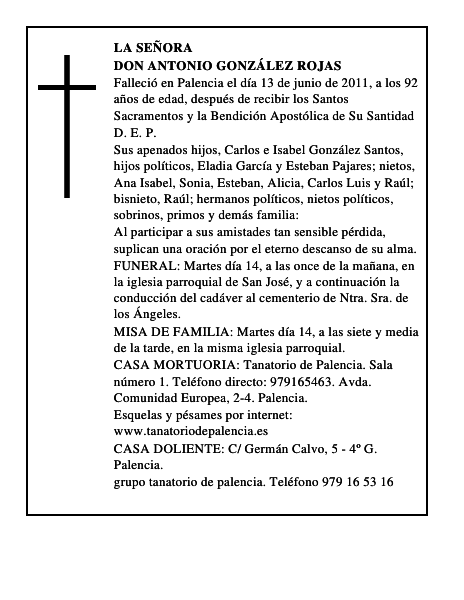Don Antonio González Rojas