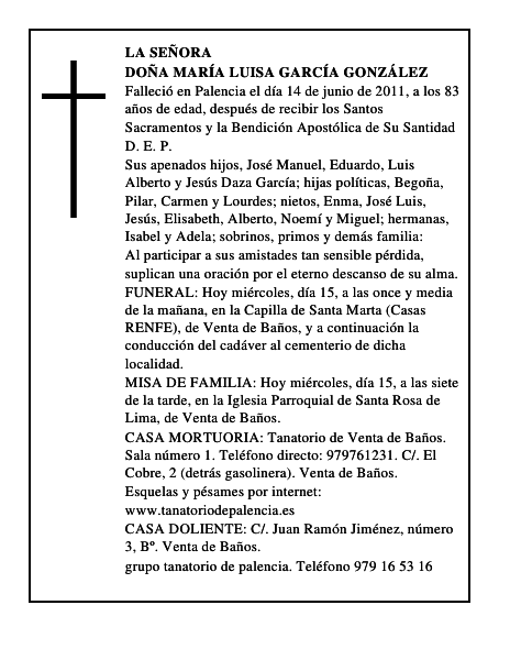 Doña María Luisa García González