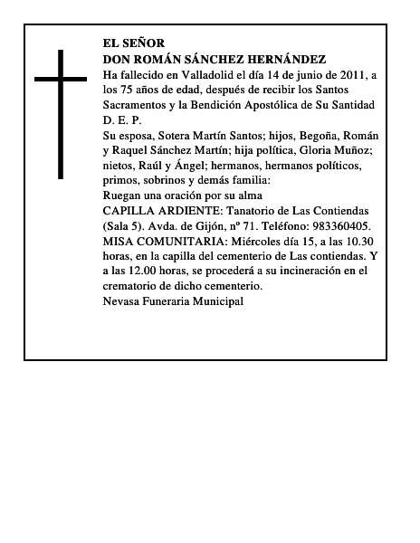 Don Román Sánchez Hernández