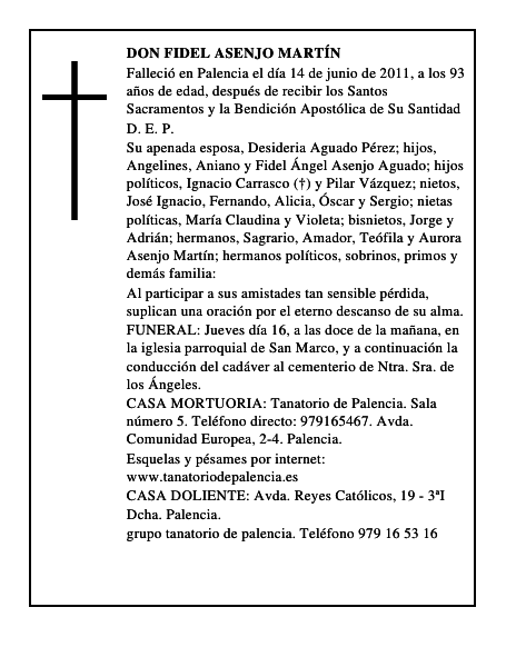 Don Fidel Asenjo Martín
