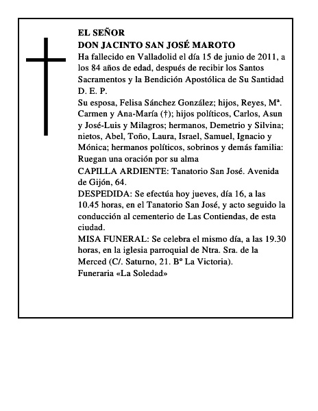 Don Jacinto San José Maroto