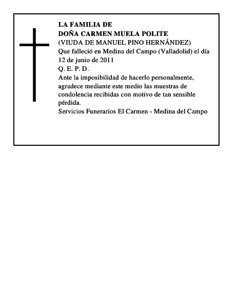 Doña Carmen Muela Polite