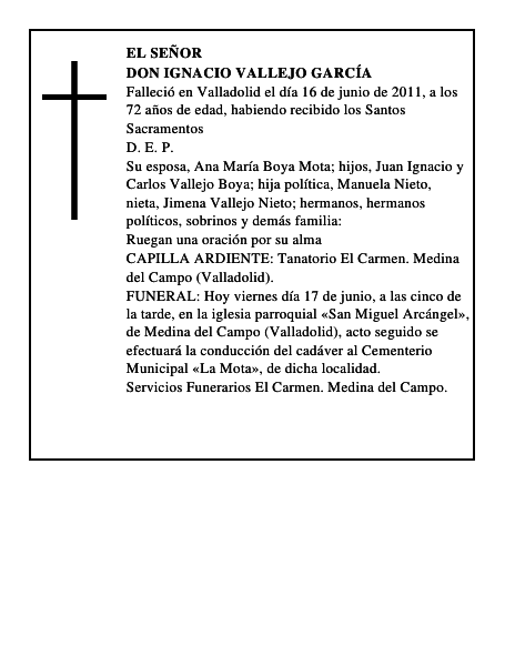 Don Ignacio Vallejo García