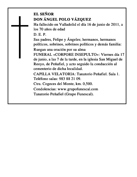 Don Ángel Polo Vázquez