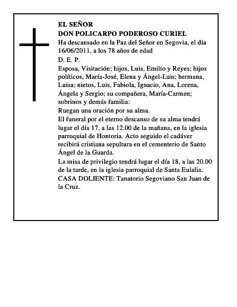 Don Policarpo Poderoso Curiel