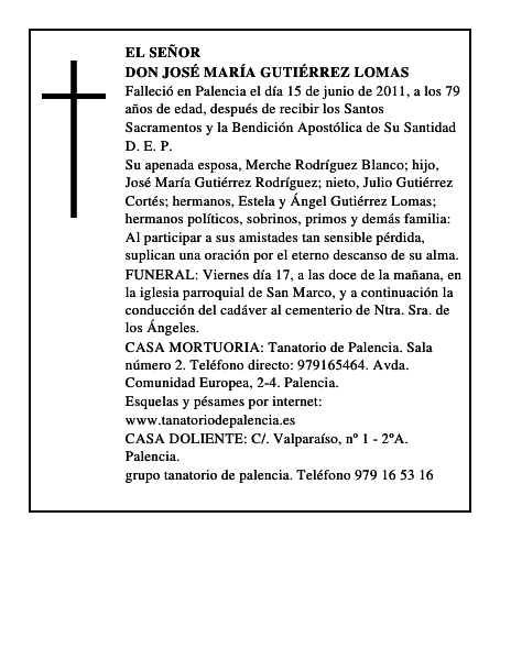 Don José María Gutiérrez Lomas