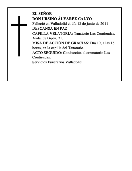 Don Ursino Álvarez Calvo